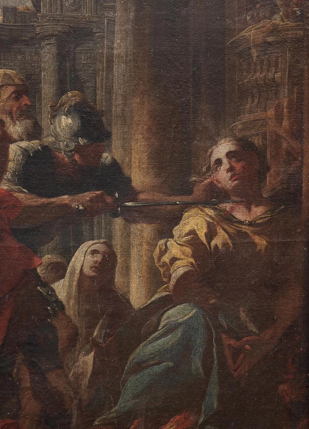 Martirio di Santa Lucia - dettaglio